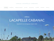 Tablet Screenshot of lacapelle-cabanac.com